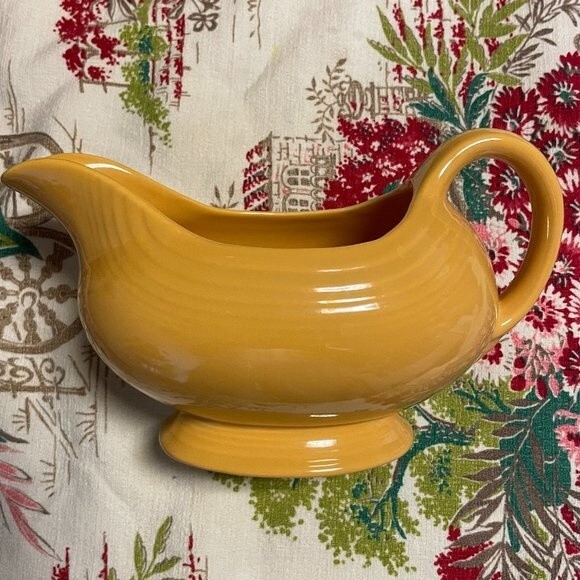 Fiestaware Retired Color Marygold Gravy/Sauce Boat - Picture 1 of 4